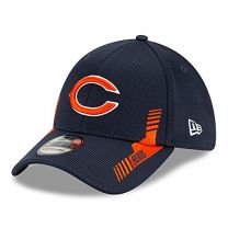 New Era Men's Navy Chicago Bears 2021 NFL Sideline Home C 39THIRTY Flex Hat