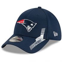 New Era Men's Navy New England Patriots 2021 NFL Sideline Home 39THIRTY Flex Hat