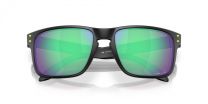 Oakley Men's OO9102 Holbrook Polarized Square Sunglasses, Matte Black/Prizm Road Jade, 57 mm