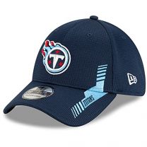 New Era Men's Navy Tennessee Titans 2021 NFL Sideline Home 39THIRTY Flex Hat