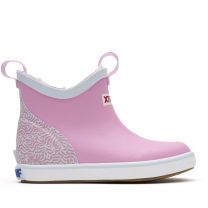 Xtratuf Little Kids Trolling Pack Fleece Lined Ankle Deck Boot, Orchid, Size 9(M)