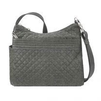 Travelon Anti-Theft Boho Square Crossbody Bag Gray Heather - 43220-51T