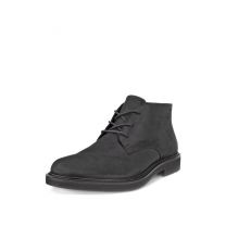 ECCO Men's Metropole London Lace Up Waterproof Chukka Boot Black Nubuck - 52573402001