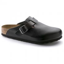 BIRKENSTOCK Unisex Boston Soft Footbed Amalfi Black Leather - 0059831