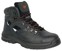 HOSS Men's 6" Adam Steel Toe Waterproof Work Boot Black - 60122