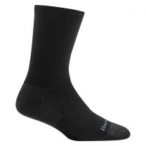 Darn Tough Women's Solid Basic Crew Lightweight Lifestyle Sock Black - 6012-BLACK