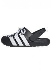 Adidas Unisex Adult Adilette Clog 2.0 Black/White/Black - JR4025