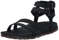 Chaco Women's Lowdown Leather Strappy High Sandals Sandal, Black - 2024 New, 8
