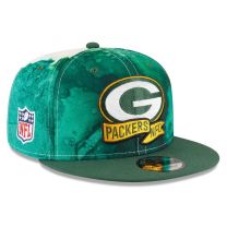 New Era Men's Green Bay Packers 2022 Sideline 9FIFTY Ink Dye Snapback Hat