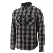 Caterpillar Workwear Men's Buffalo Check Flannel Overshirt Charcoal/Black - 1610031-12914
