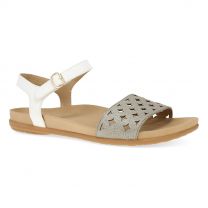 Dansko Womens Jodie Platino/White Leather - 6224241200