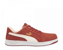 PUMA Safety Women's Iconic Low Composite Toe EH Work Shoes Red Suede - 640135