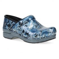 Dansko Women's Professional Clog Blue Vine Patent Leather - 706110202