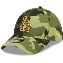 New Era LA Los Angeles Dodgers 39THIRTY 2022 Armed Forces Stretch Fit Cap, Camo Hat