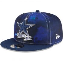 New Era Men's Cream Dallas Cowboys 2022 Sideline 9FIFTY Ink Dye Snapback Hat