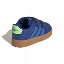 adidas Unisex-Baby Grand Court 3.0 Cf I, Team Royal Blue/Lime Burst, 5.5