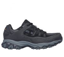 SKECHERS WORK Men's Relaxed Fit: Cankton ST Steel Toe Athletic Work Shoe Black/Charcoal - 77055-BKCC