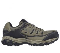 SKECHERS WORK Men's Relaxed Fit: Cankton ST Steel Toe Athletic Work Shoe Pebble/Black- 77055-PBBK