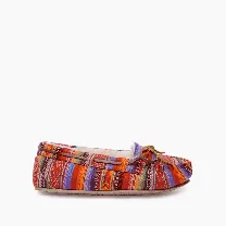Minnetonka Women's Cally Slipper Frisco Stripe - 44111-FPT
