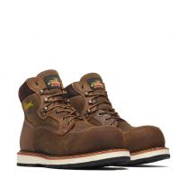 Thorogood Men's 6" Iron River Composite Toe Waterproof Wedge Work Boot Brown Crazyhorse - 804-4145