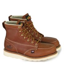 Thorogood Men's 6" American Heritage Moc Toe MAXWear Wedge™ Steel Toe Work Boot Tobacco - 804-4200