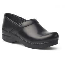 Dansko Women's Professional Wide Clog Black Cabrio Leather - 899020202