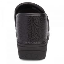 Dansko Women's XP 2.0 Pull Up Clog Black Tooled Floral Leather - 3950320202