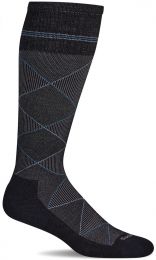 Sockwell Men's Scottie Firm Graduated Compression Sock, Black