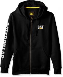 Caterpillar Workwear Men's Full Zip Hoodie Heather Black - W10840-016