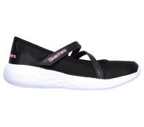 Skechers Girls' Go Run 600 - Jazzy Strides Black - 82017L-BLK
