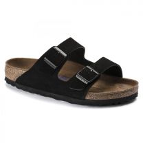 BIRKENSTOCK Unisex Arizona Soft Footbed Black Suede (narrow width) - 0951323