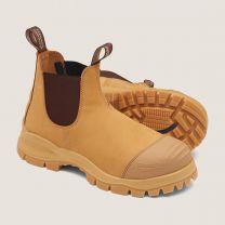 BLUNDSTONE SAFETY Men's Extreme Series Steel Toe Chelsea Work Boot Wheat - 989