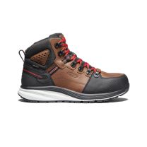 KEEN Utility Men's Red Hook Mid Carbon Fiber Toe Waterproof Work Boot Tobacco/Black - 1024576