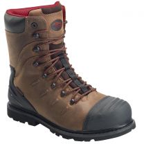 Avenger Men's 8" Hammer Carbon Composite Toe EH Internal Metatarsal Guard PR Waterproof Work Boot Brown - A7556