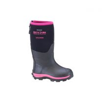 Dryshod Kids' Arctic Storm Extreme-Cold Conditions Winter Boot Black/Pink - ARS-KD-PN