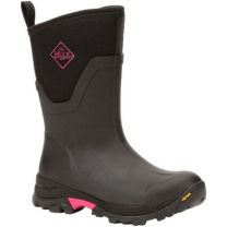 Muck Boot Company Women's Arctic Ice Mid Boot + Vibram Arctic Grip A.T. Black/Hot Pink - ASVMA-404