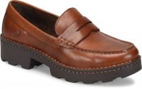 Born Women's Carrera Penny Loafer Brown (Cuero) Full Grain Leather - BR0041706