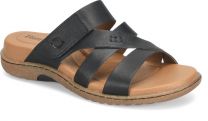 Born Women's Shawna Sandal Black Full Grain Leather - BR0084803