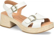 Born Women's Bella Sandals White Leather - BR0085401