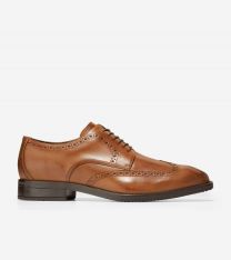 Cole Haan Men's Modern Essentials Wingtip Oxford British Tan - C34598