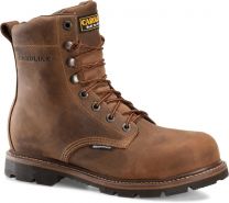 CAROLINA Men's 8" Installer Soft Toe Waterproof Work Boot Dark Brown - CA3057