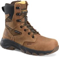 CAROLINA Men's 8" Subframe Composite Waterproof Toe Side Zip Work Boot Dark Brown - CA5552
