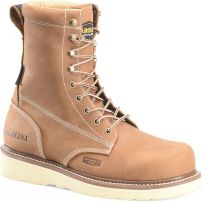 CAROLINA Men's 8" Composite Toe Wedge Waterproof Work Boot Medium Brown - CA7842