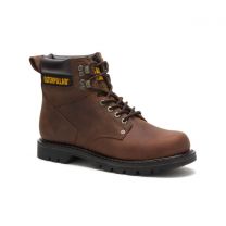 CATERPILLAR WORK Men's 6" Second Shift Soft Toe Work Boot Dark Brown - P72593