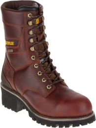 CATERPILLAR WORK Men's Clearcut Steel Toe Waterproof  Work Boot Brown - P90730