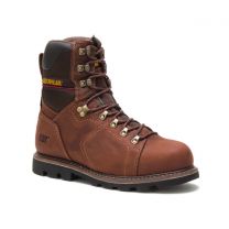 CATERPILLAR WORK Men's 8" Alaska 2.0 Steel Toe Waterproof Insulated Boot Walnut - P90979