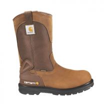 Carhartt Men's 11" Heritage Steel Toe Waterproof Wellington Work Boot Bison Brown - CMP1200