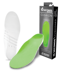 10 Seconds® Unisex Cushion Insoles Green (1 pair) - 170F