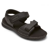 Rockport Men's Darwyn Quarter Strap Quarter-Strap Black Sandal - VJ439-JBL99