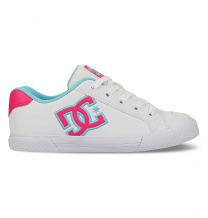 DC Shoes Women's Chelsea Skate Shoe White/Pink/Turquoise - DC01653110-WHPKTQ